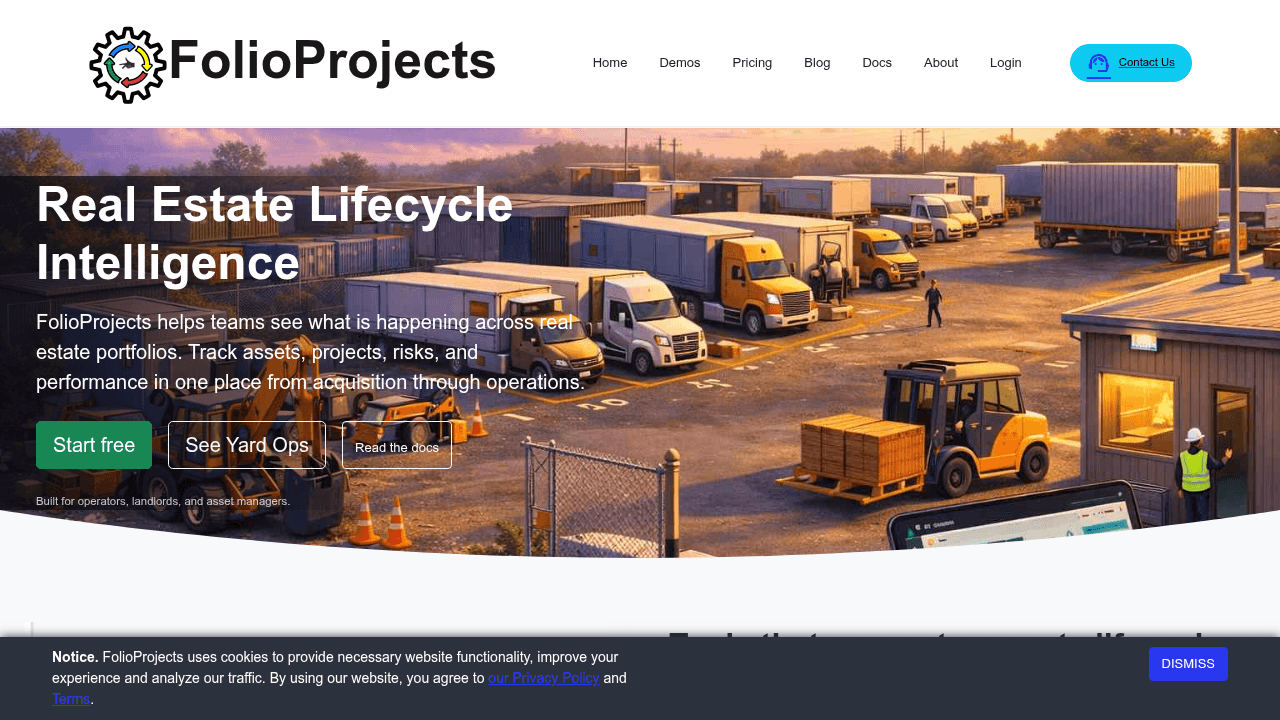 folioprojects website
