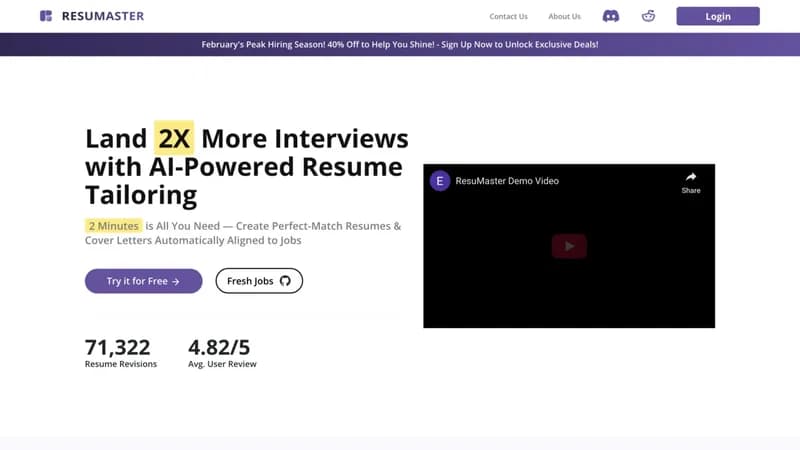 ResuMaster screenshot