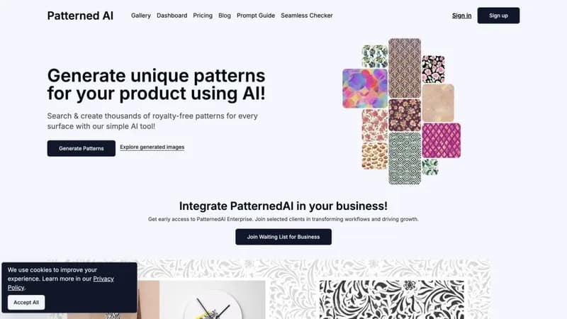 Patterned AI screenshot