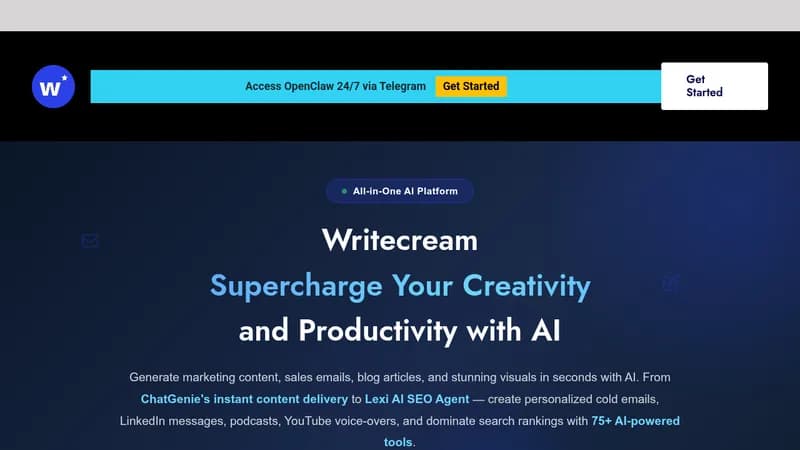 writecream website