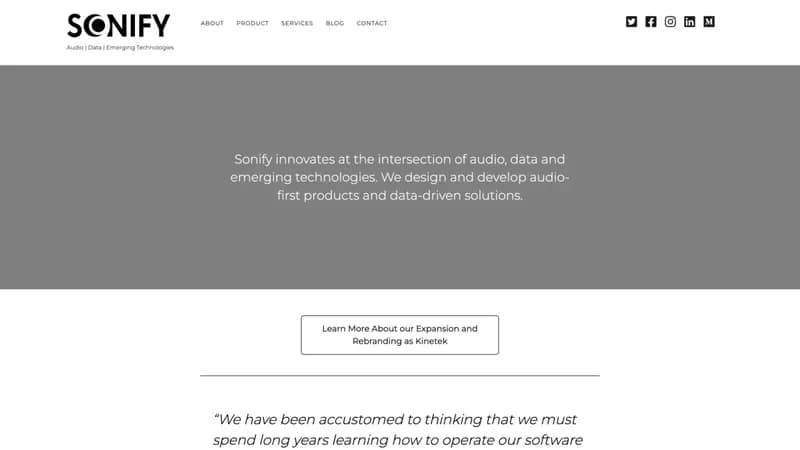Sonify screenshot