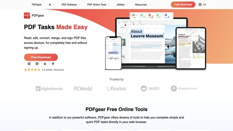 PDFgear screenshot
