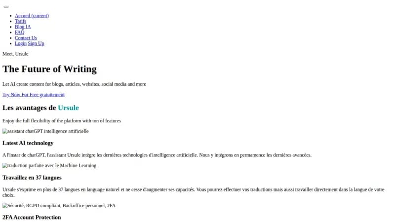 Ursule screenshot