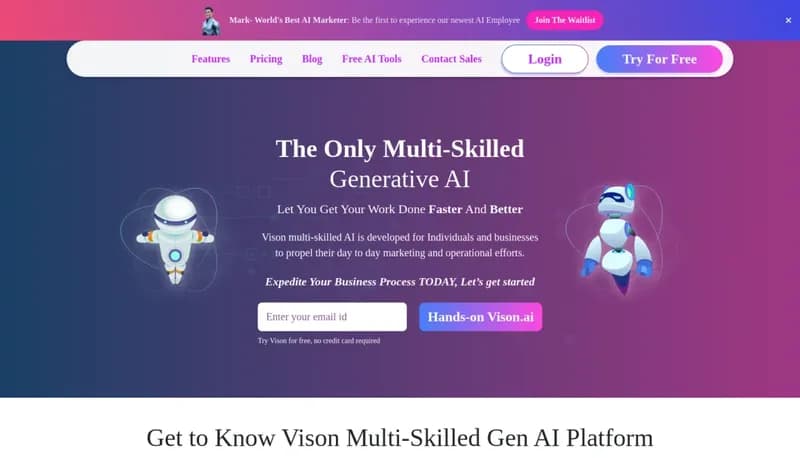 Vison screenshot