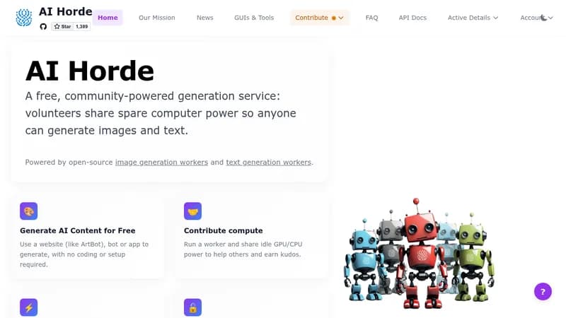 ai horde website