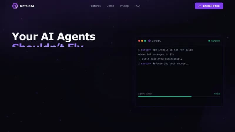 unfoldai website