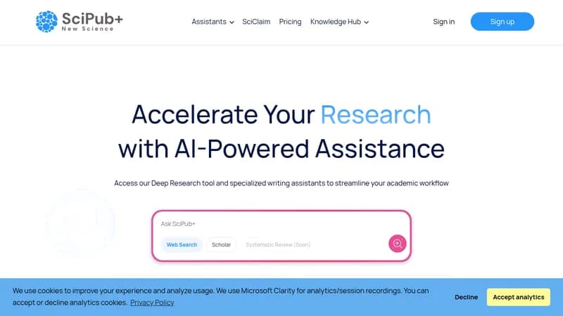 scipub+ website