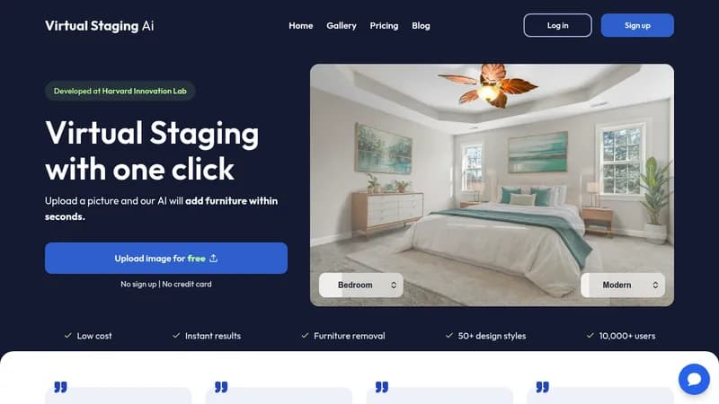 virtual staging ai website