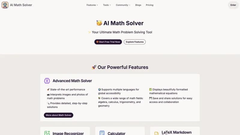 AI Math Solver screenshot