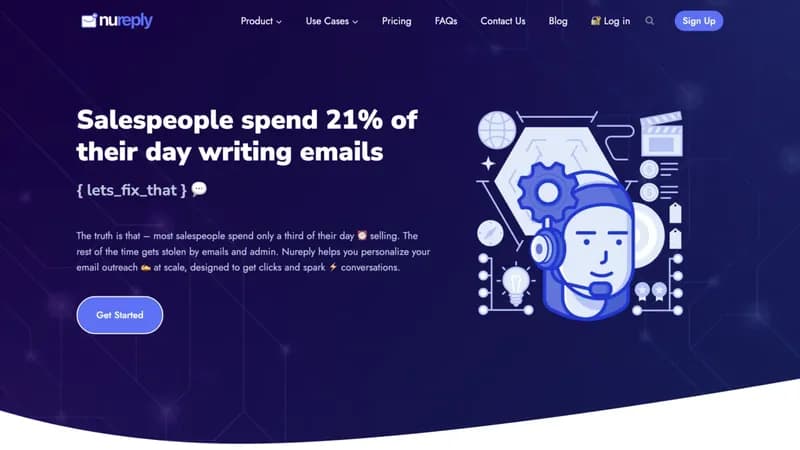 Nureply screenshot