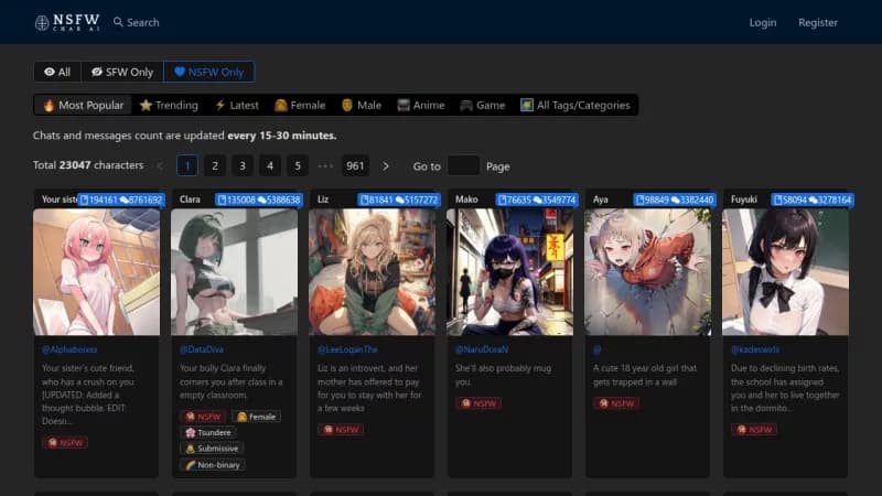 NSFW Character AI screenshot