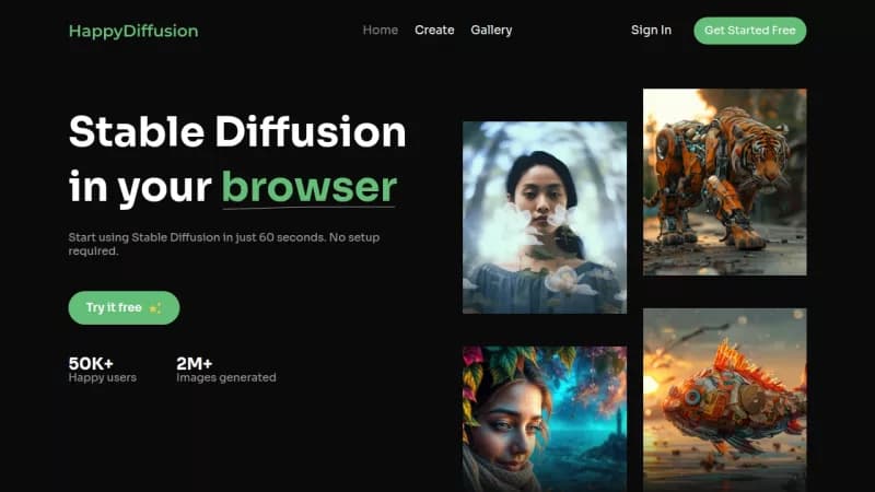 Happy Diffusion screenshot