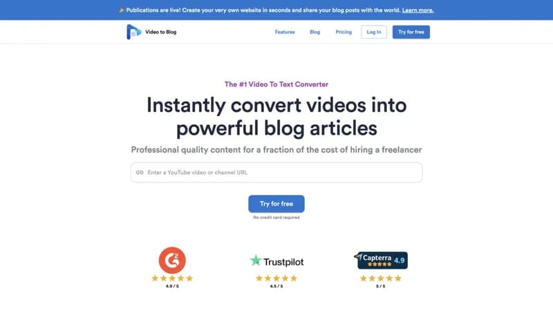 Video To Blog screenshot