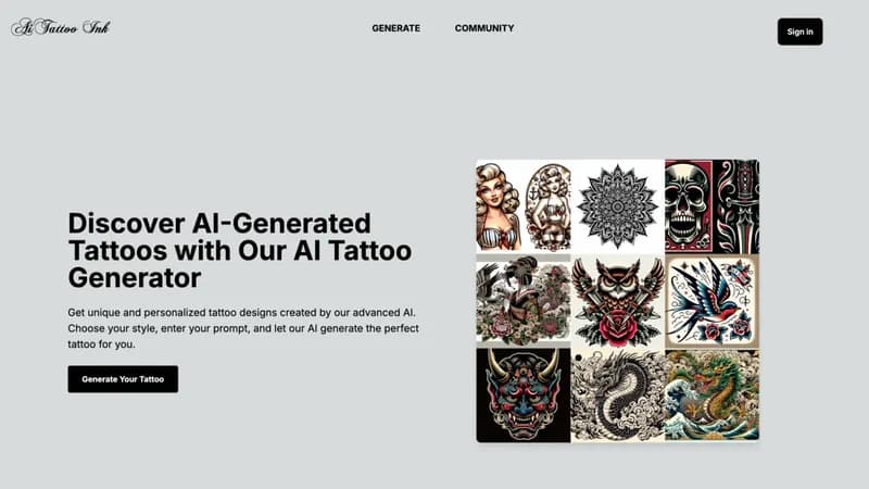 AiTattoo Ink screenshot