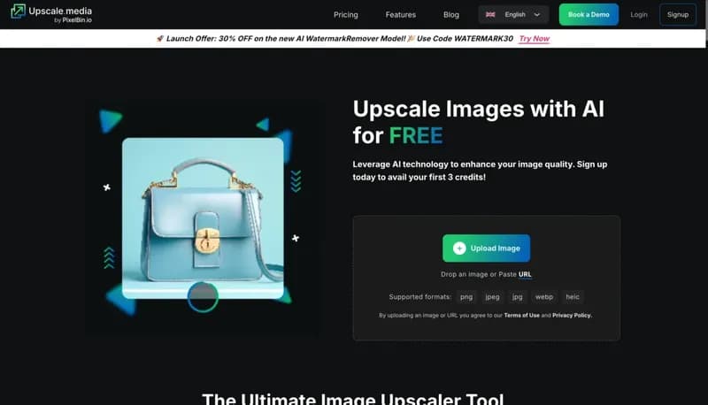Upscale.media screenshot