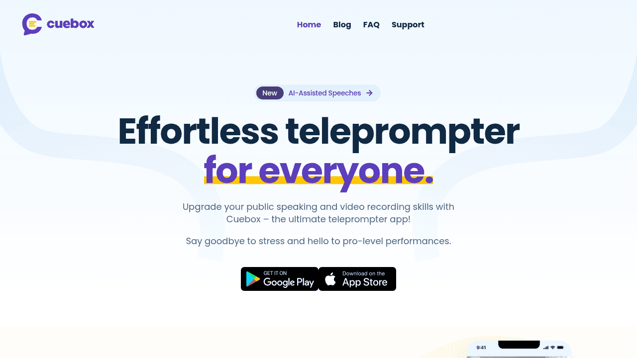 cuebox website