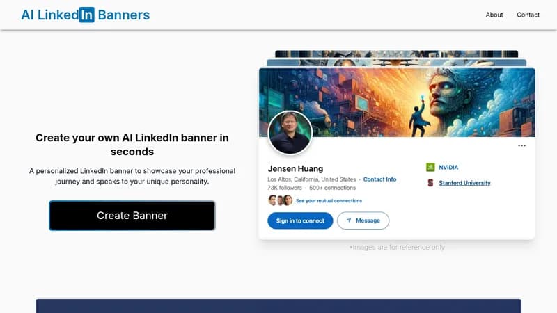 ai linkedin banners website