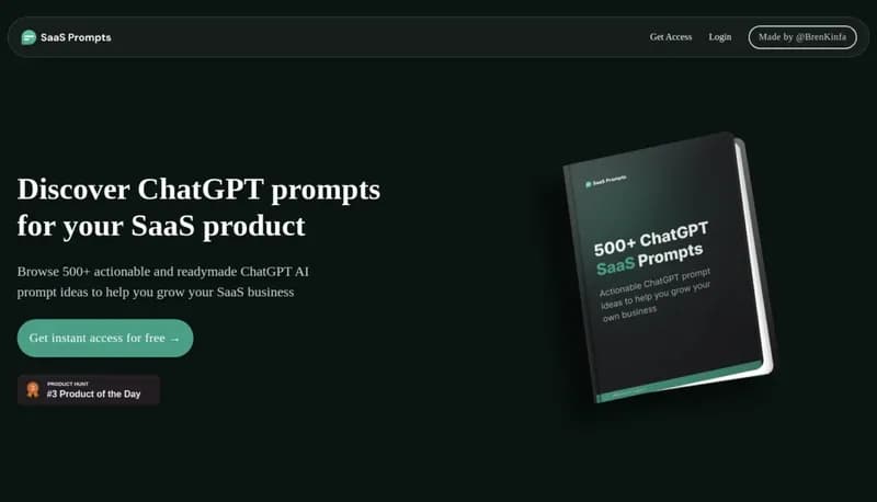 SaaS Prompts screenshot