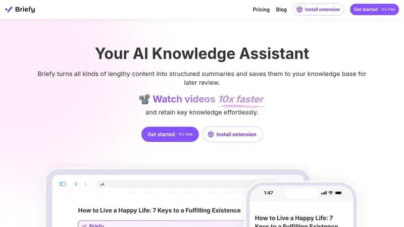 briefy website