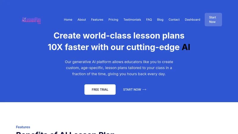 ai lesson plan website