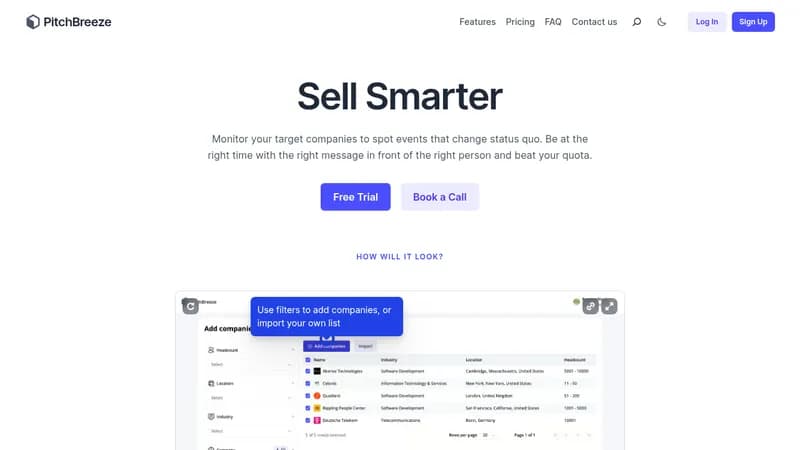 pitchbreeze website