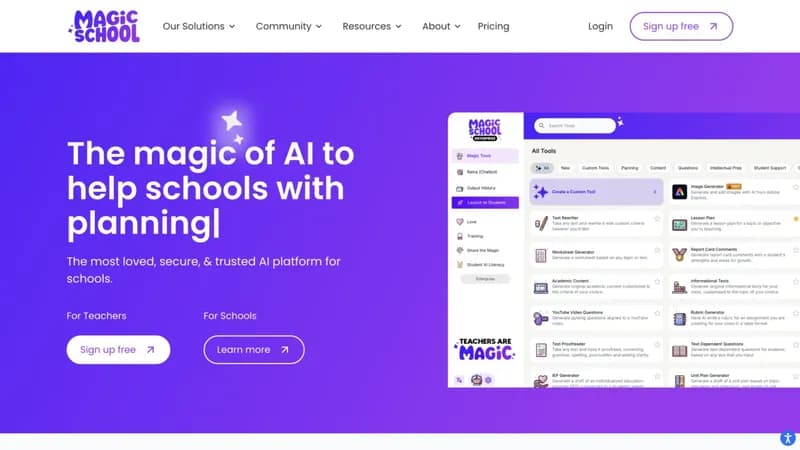MagicSchool screenshot