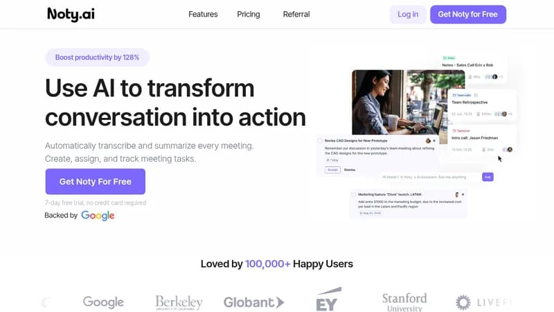 noty.ai website