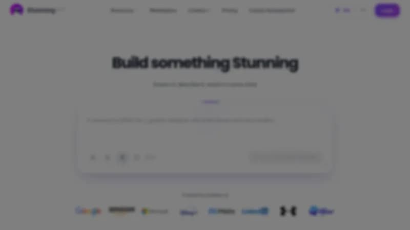 stunning website