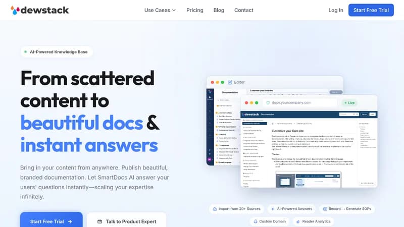 dewstack website