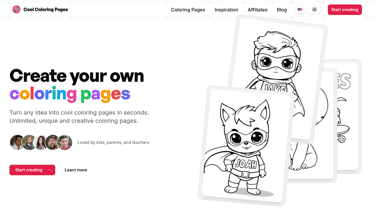 cool coloring pages website