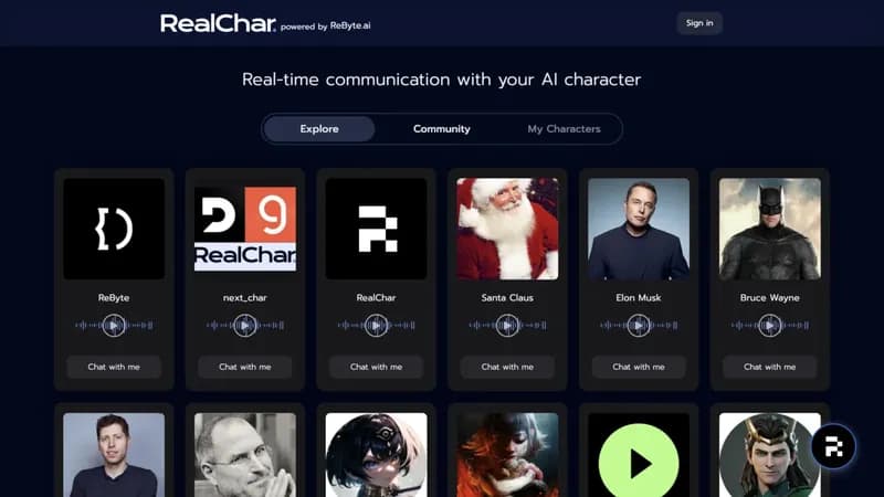 RealChar screenshot