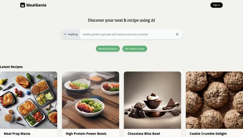 MealGenie screenshot