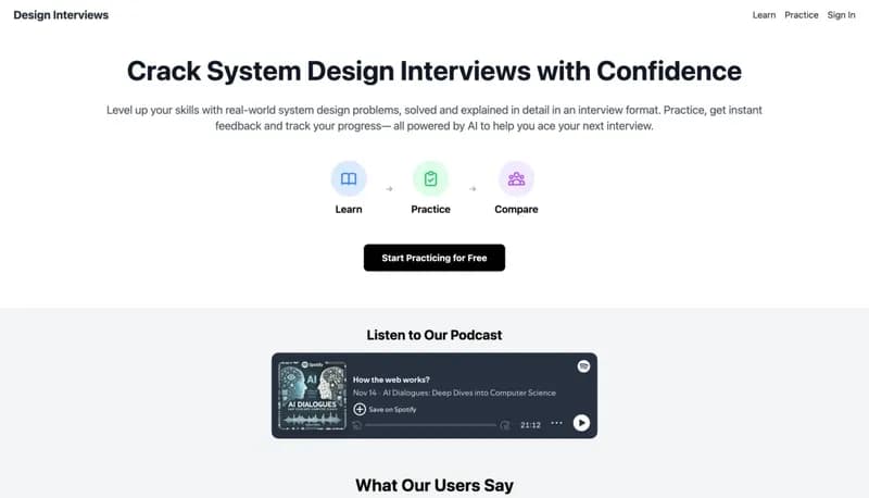 AI Design Interviews screenshot