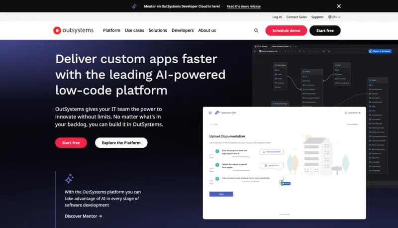 OutSystems screenshot