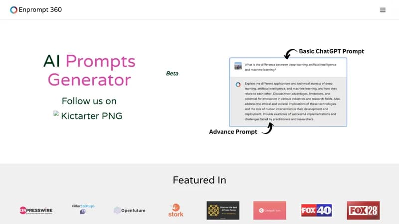 enprompt 360 website