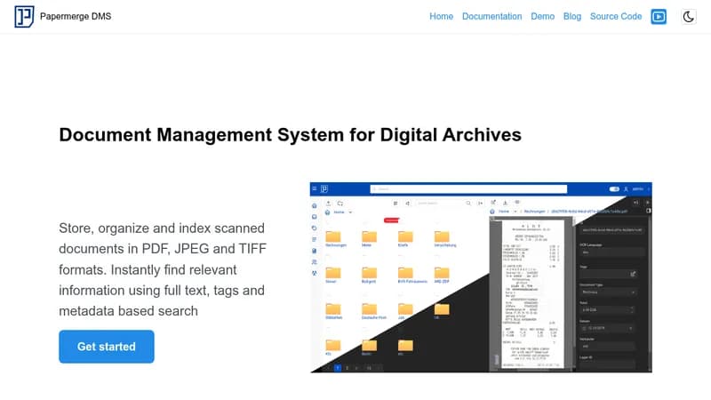 papermerge dms website