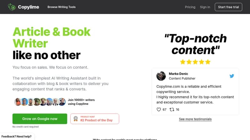 copylime website