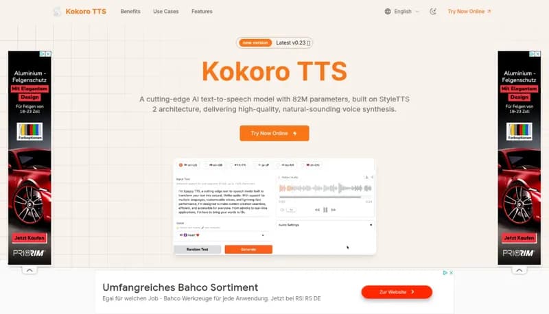 Kokoro TTS screenshot
