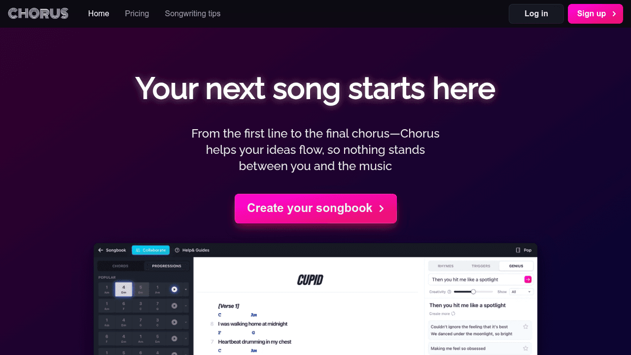 chorus website