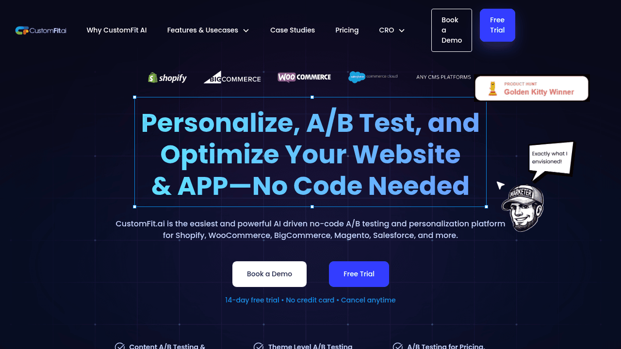 customfit.ai website
