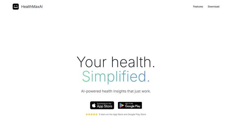HealthMax AI screenshot