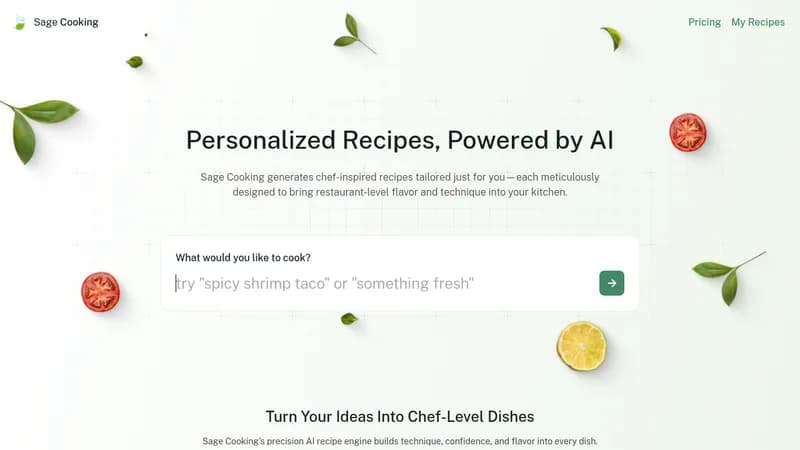 sage cooking website