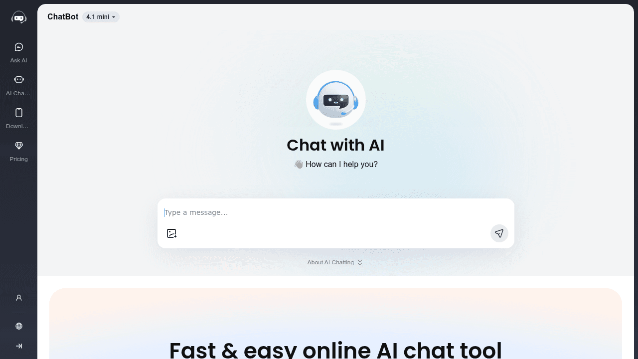 ai chatting website