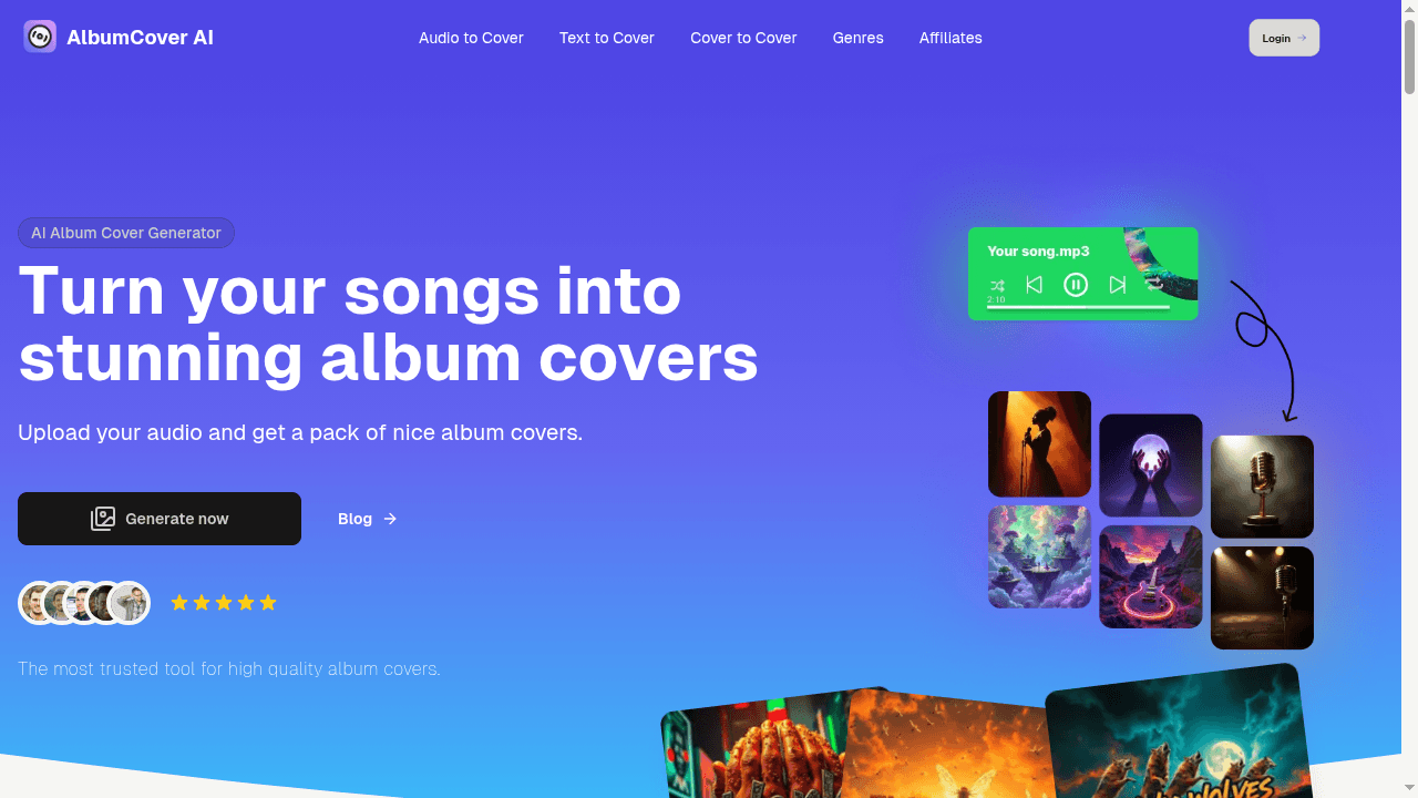 albumcover ai website