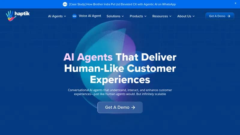 haptik website