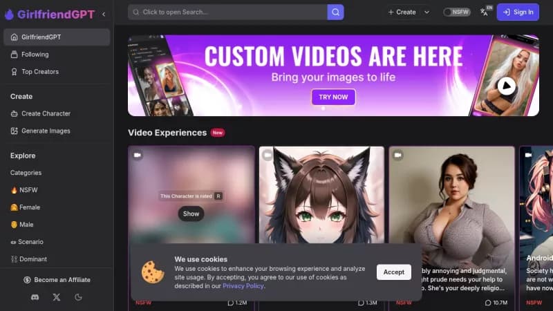 GirlfriendGPT screenshot