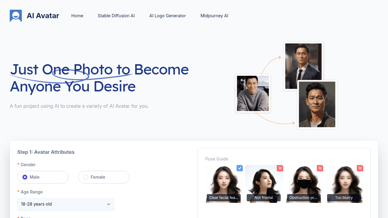 ai avatar website