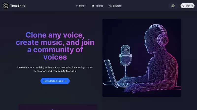 toneshift website