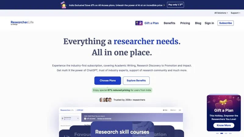 Researcher.Life screenshot
