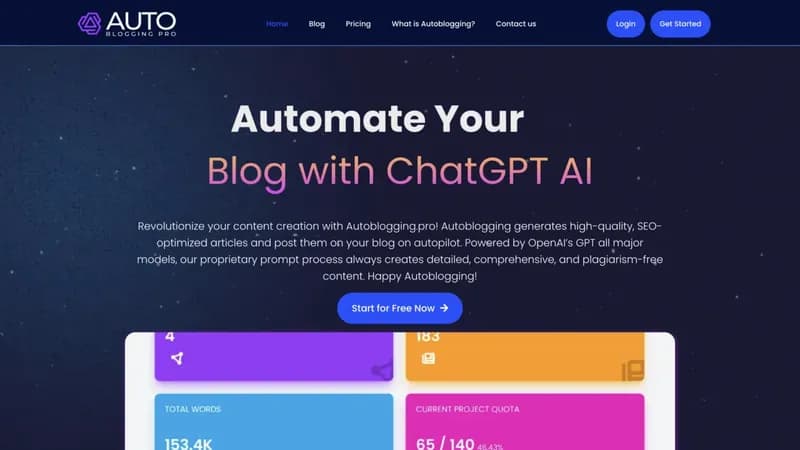Autoblogging.pro screenshot